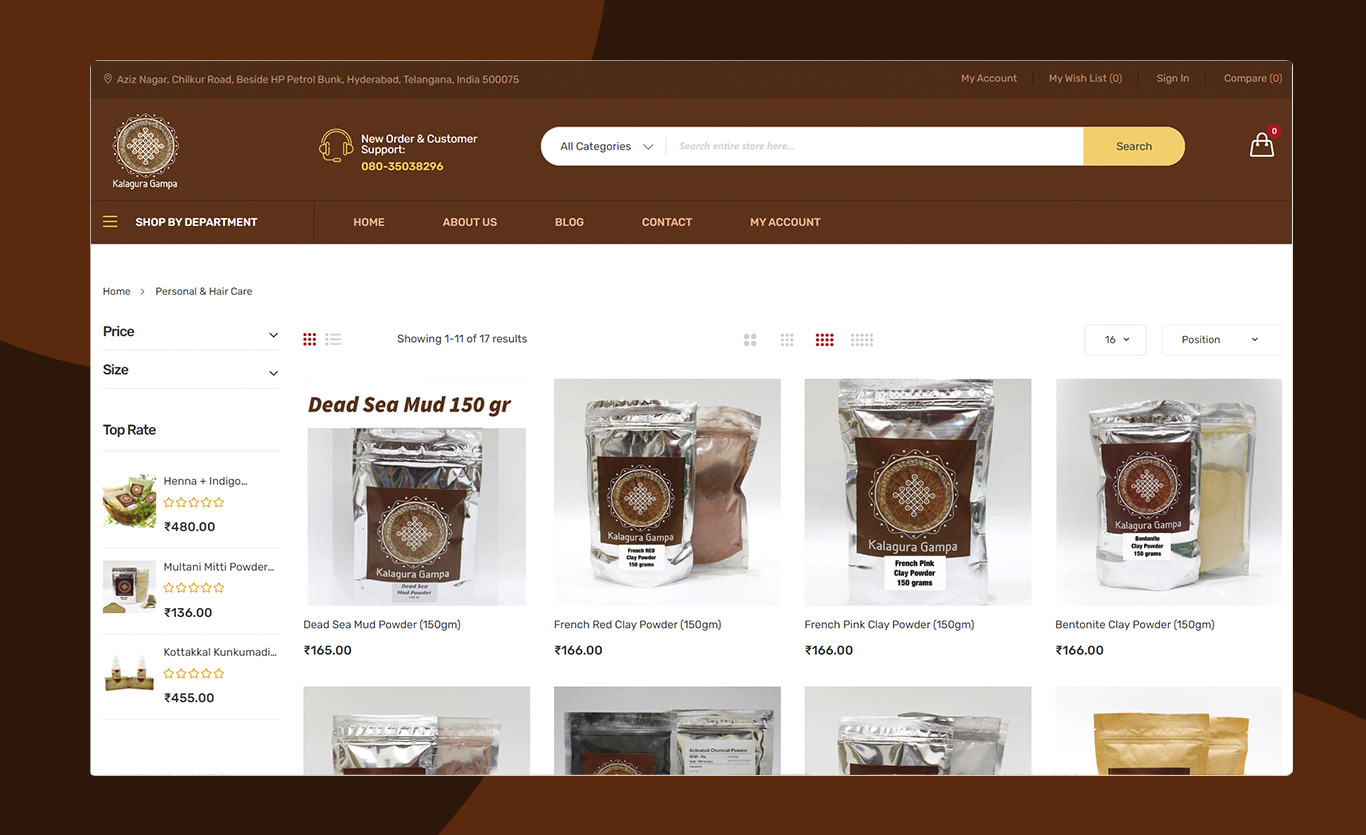 landing page
