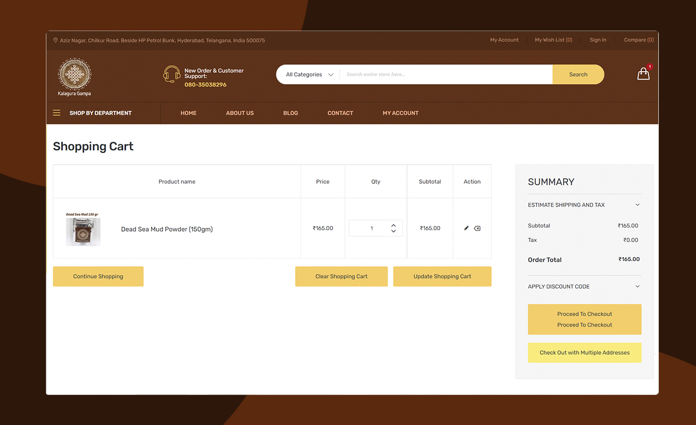 landing page