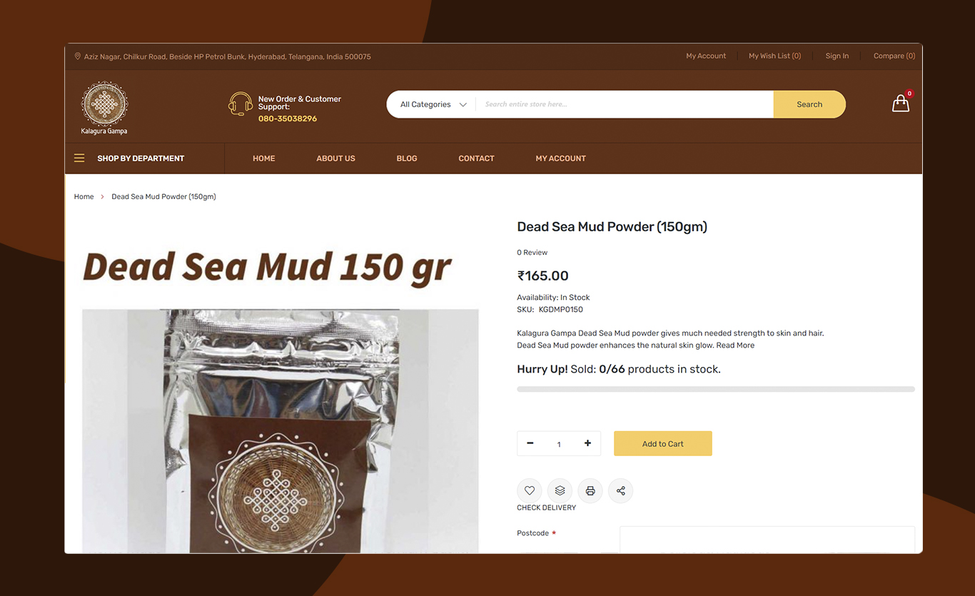 landing page