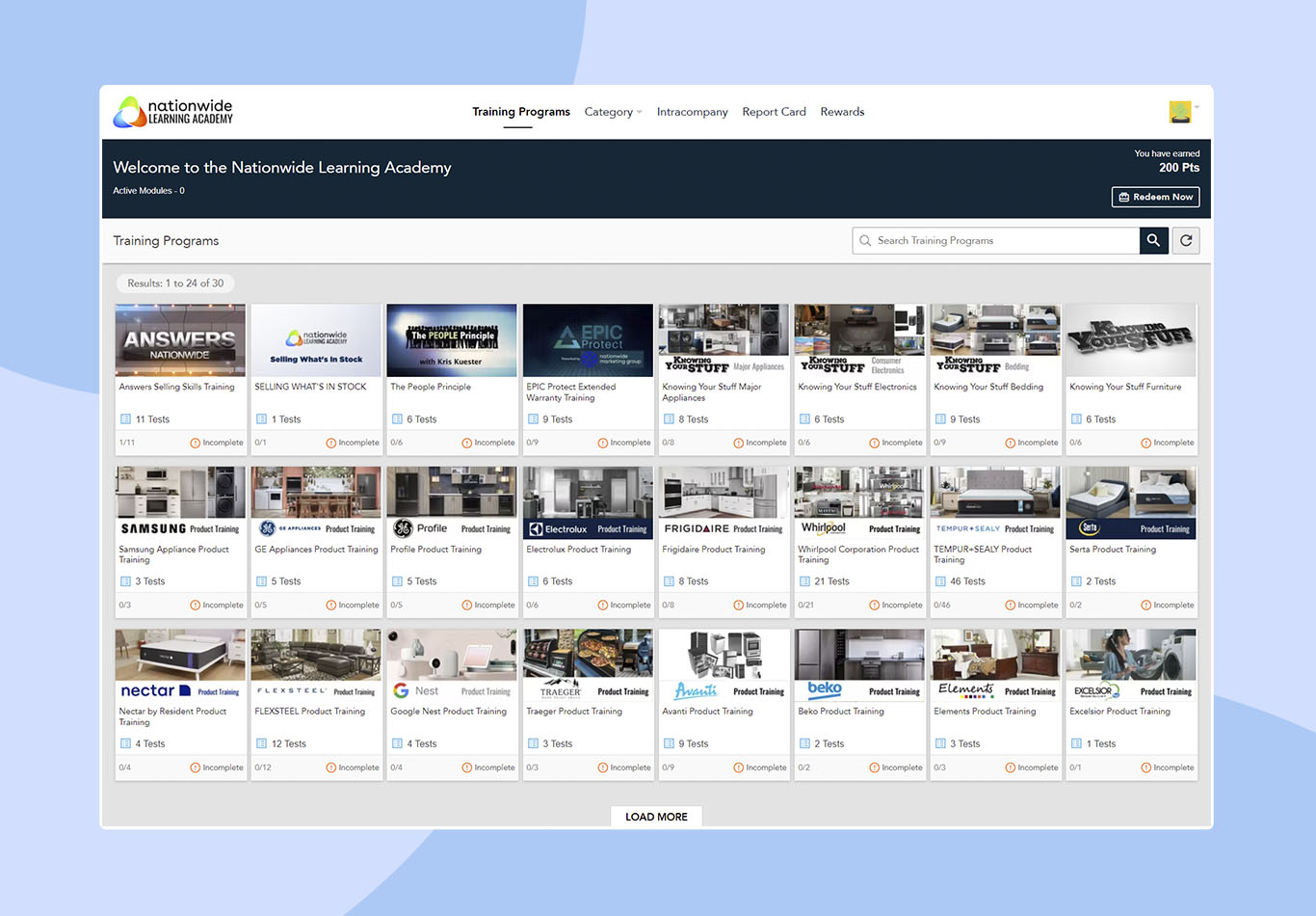 landing page