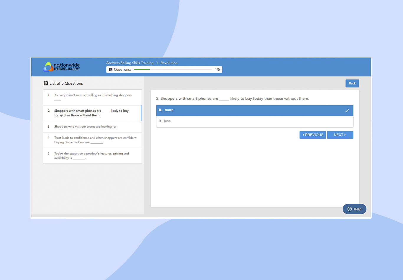 landing page