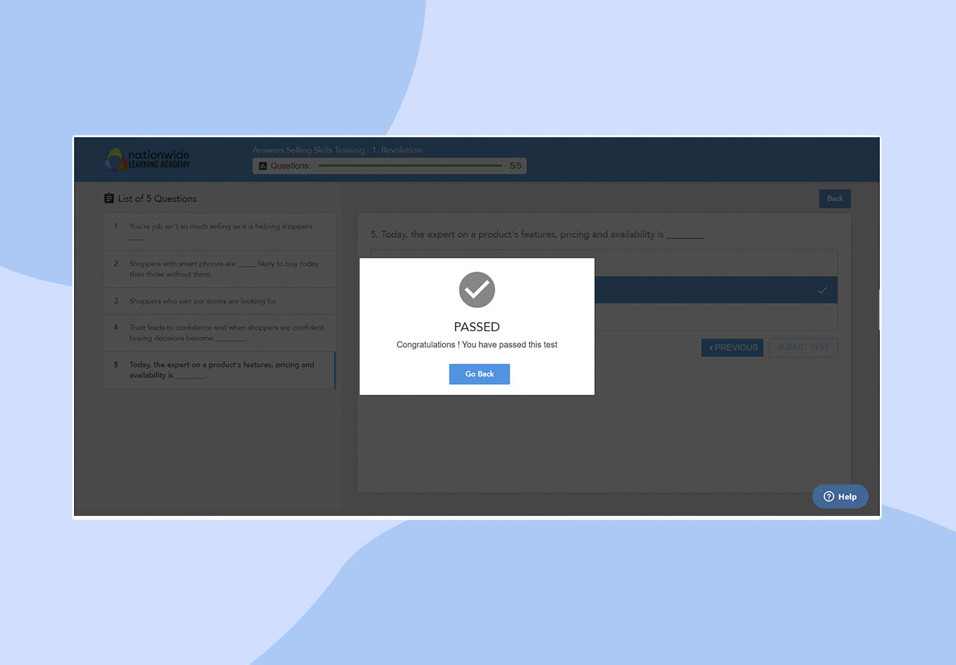 landing page